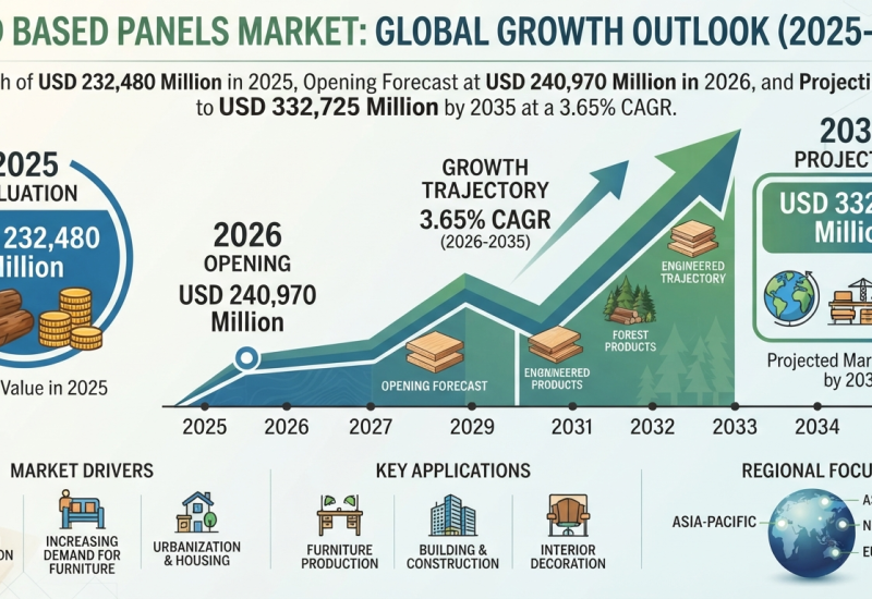 Wood Based Panels Market Expands at 3.65% CAGR, Crossing $332,725 Million by 2035